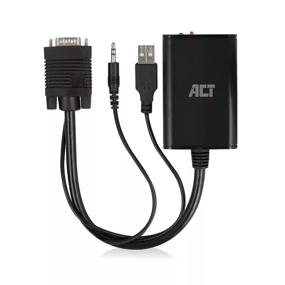 ACT AC7545 VGA to HDMI converter with audio Black