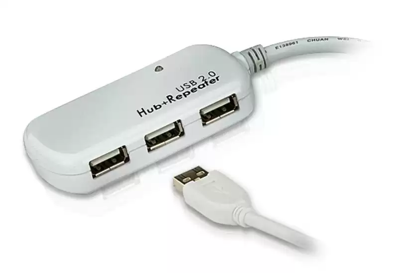 ATEN UE2120H 4-Port USB2.0 Extender Hub 12m White