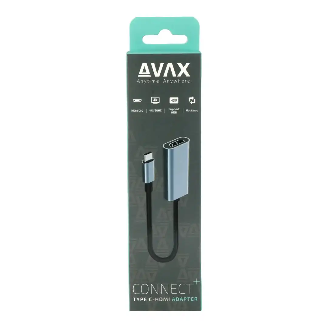 Avax AD603 CONNECT+ Type C HDMI 4K/60Hz adapter alumínium