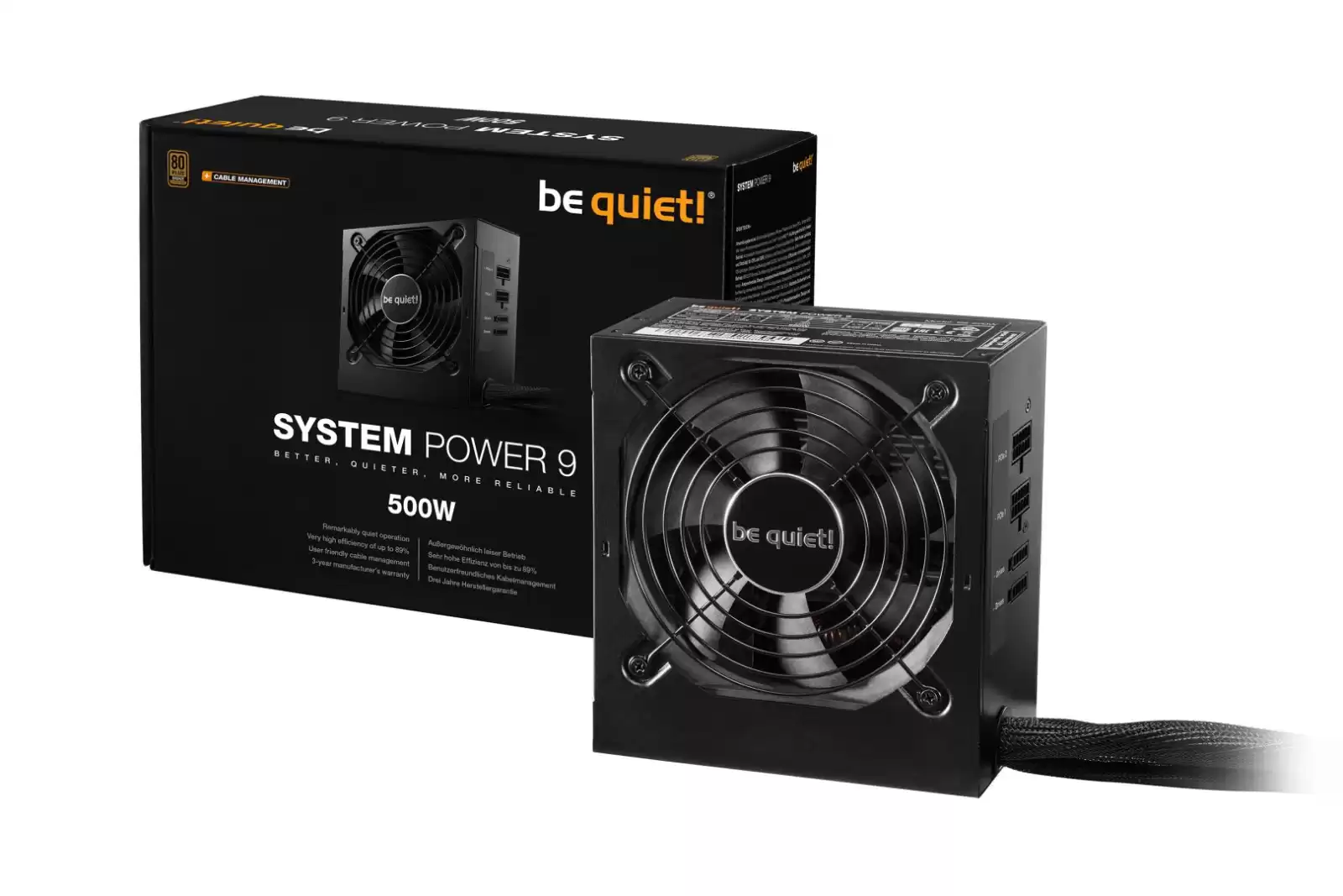 Be quiet! 500W 80+ Bronze System Power 9 CM