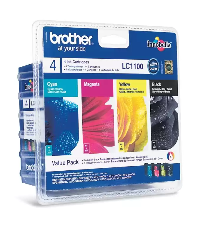 Brother LC1100 Multipack (Black, Cyan, Magenta, Yellow)
