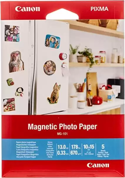 Canon MG-101 Magnetic Photopaper 670g 10x15cm 5db Mágneses Fotópapír