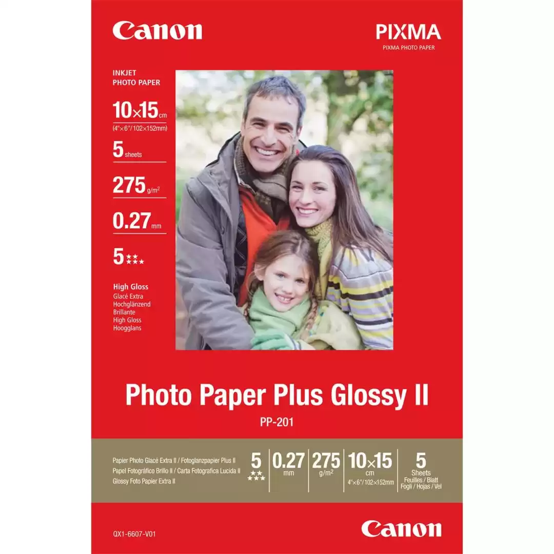 Canon PP-201 II 275g 10x15cm 5db Fényes Fotópapír