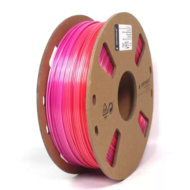 Gembird 3DP-PLA-SK-01-RP PLA Silk Rainbow red/purple 1,75mm 1kg