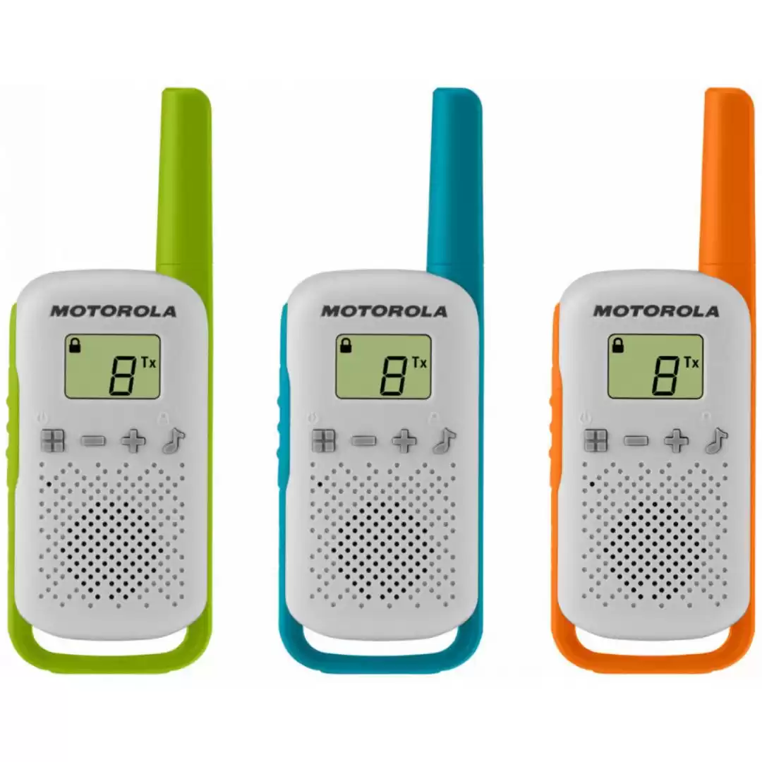 Motorola Talkabout T42 Triple Walkie-Talkie (3 Pcs) Blue/Orange/Green