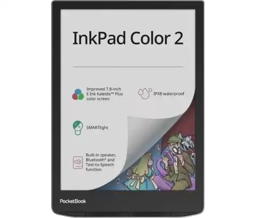PocketBook InkPad Color 2 7,8" E-book olvasó 32GB Moon Silver