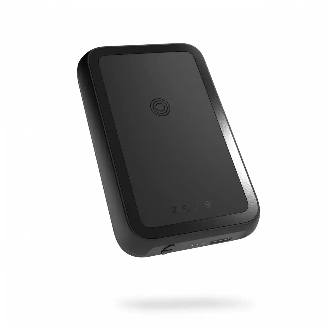 Zens Magnetic Dual 4000mAh Powerbank Black with stand